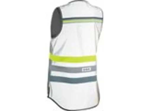 Lucy Jacket Full Reflective Fluohesje Grijs/Geel Maat Small