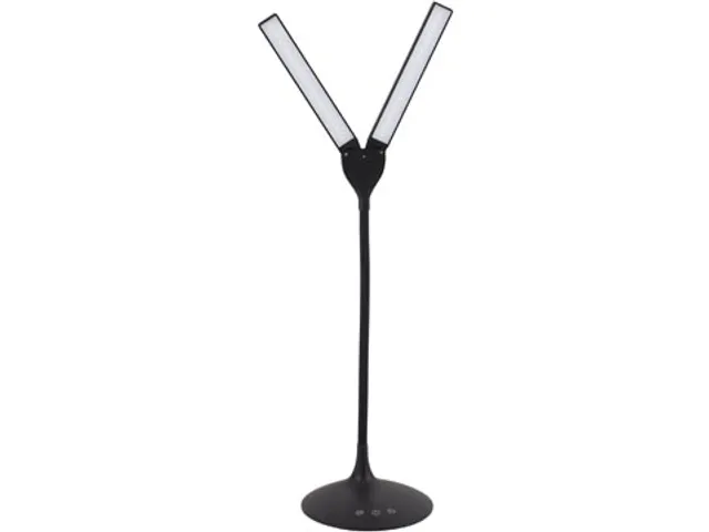 Led Desk Lamp Portable Twin Duo Led zwart