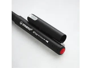 Fineliner STABILO dr!ver Etui met 4 kleuren Medium punt 0.8mm - 11