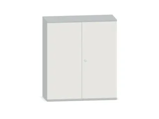 Kantoorkast 1150x1000x430mm Decor Romp Lichtgrijs Decor Front Wit - 1