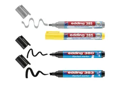Edding 385 Flipchart effect marker 2 kleuren + 380 en 383 4 stuks