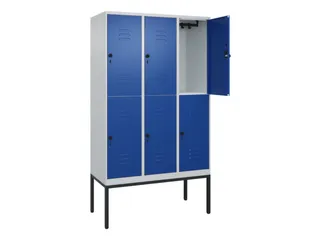 dubbeldekse locker,HxBxD 2120x1200x500mm,3x2vak.,vak B 400mm - 2