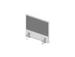 opzetpaneel v. bureau aanbouw aan de zijkant Bl-wit BN8078-grijs 600mm