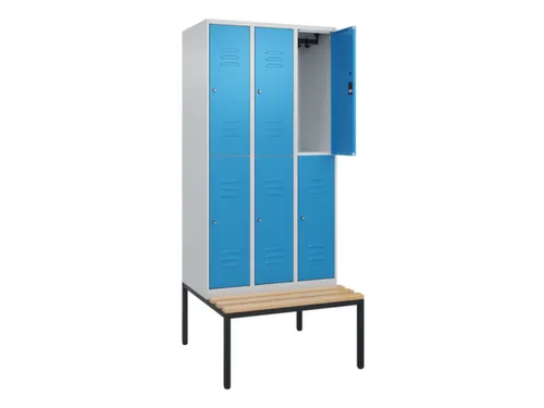 Dubbeldekse dekenkist,HxBxD 2120x900x815mm,3x2vak.,vak B 300mm