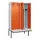 PBM-locker met bank,HxBxD 2120x1200x815mm,4vak,vak B 300mm