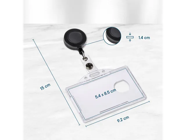 Pashouder Europel open met afroller 54x85mm