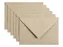 Envelop Papicolor C6 114x162mm Kraft grijs Gegomd