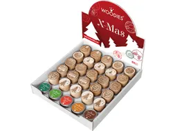 Stempels en stempelkussen Woodies Christmas