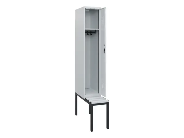 locker met bank,HxBxD 1950x300x815mm,1vak,vak B 300mm,cilinderslot