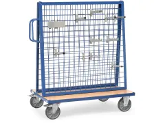 Materiaalwagens 1301 600kg 1200x800mm Ral5007 Draadgaas Ral5007