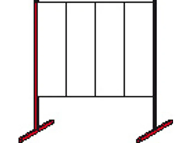 cloison à plaques perforées/à fentes,élément simple,Hxl 2000x2000