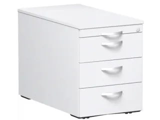 mobiel ladeblok,HxBxD 570x430x800mm,4lade(n),centr. vergrendeling,wit - 1