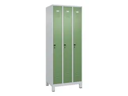 locker,HxBxD 1950x750x500mm,3vak,vak B 250mm,draaigrendel,voeten