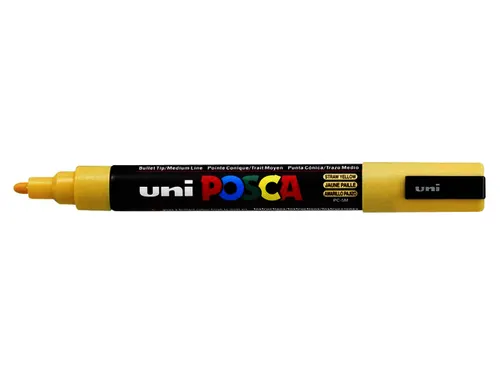 Verfstift Posca PC5M Medium Punt 1,8-2,5mm Strogeel