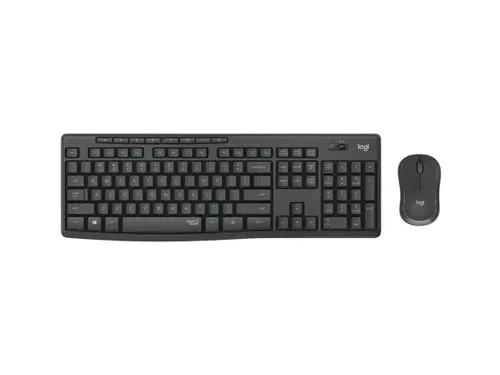 Toetsenbord- en muisset Logitech MK295 Silent draadloos QWERTY graphit