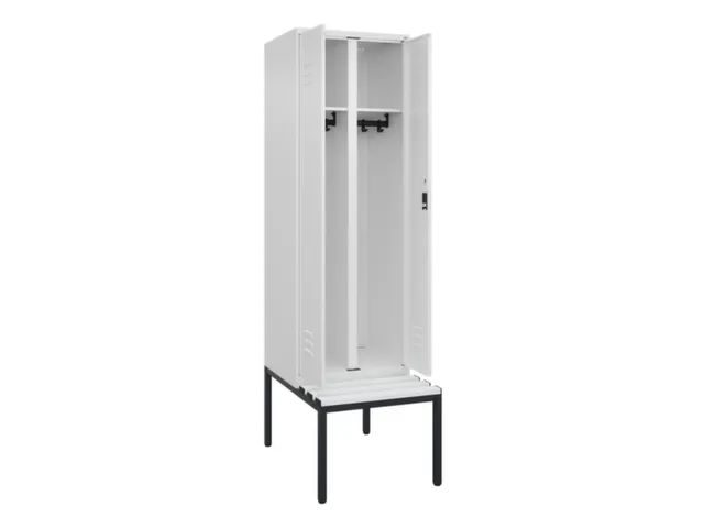 locker voor scheiding van kleding,HxBxD 2120x600x815mm,2vak