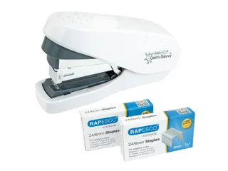 Nietmachine Rapesco Germ-Savvy Less Effort Eco antibacterieel wit - 1
