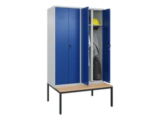 locker voor scheiding van kleding,HxBxD 2120x1200x815mm,4vak - 2