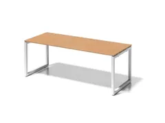 bureau,HxBxD 740x2000x800mm,blad beuken,sledeframe verkeerswit