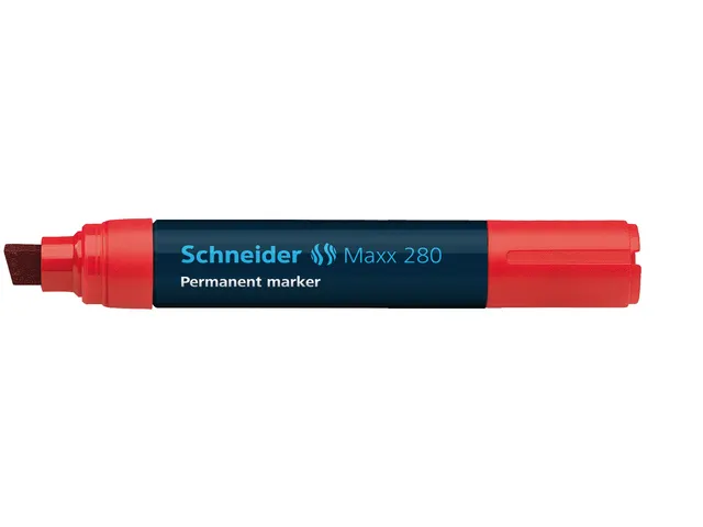 Marker Schneider Maxx 280 permanent beitelpunt rood
