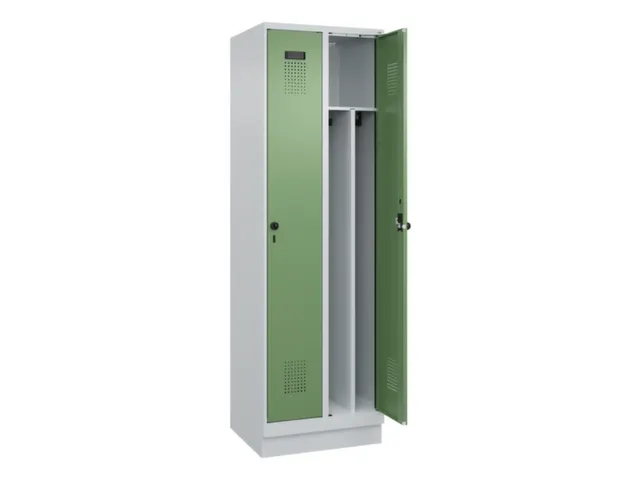 locker voor scheiding van kleding,HxBxD 1950x600x500mm,2vak