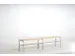 banc-patère,HxLxP 450x2000x350mm,barrettes en bois