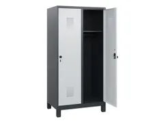 schoollocker,HxBxD 1630x800x500mm,2vak,vak B 400mm,draaigrendel,voeten