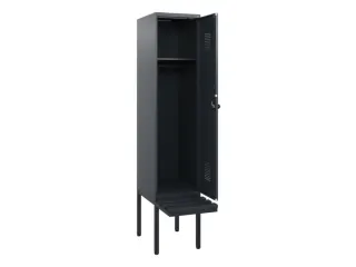 locker met bank,HxBxD 1950x400x815mm,1vak,vak B 400mm,draaigrendel - 1