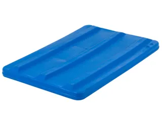 Deksel Voor Verrijdbare Rechthoekige Bak 135 Liter Blauw - 2