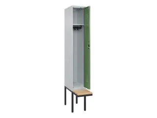 locker met bank,HxBxD 2120x300x815mm,1vak,vak B 300mm,cilinderslot - 1