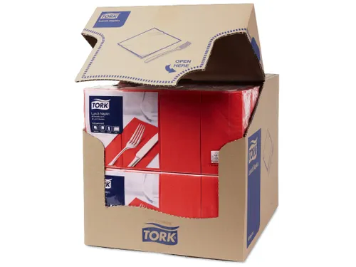 Tork 477417 Lunchservet Advanced Rood 33x33cm
