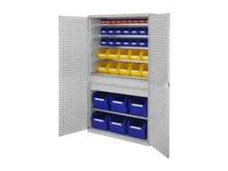 Ruime Bakkenkast 1950x1130x590mm 2laden 40 Magazijnbakken Geperf