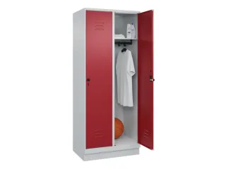 locker,HxBxD 1950x800x500mm,2vak,vak B 400mm,draaigrendel,sokkel - 3