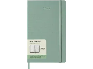Agenda 2027 Moleskine 12M Weekly 7dag/1pagina large hc sage green - 1