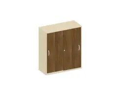 Schuifdeurkast 1150x1000x430mm Romp Esdoorn Decor Front Noten