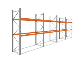 palletstelling,basis+3xaanbouw,HxBxD 3360x11300x1100mm,vakl. 3000kg - 1