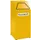 Afvalverzamelaar Vuurremmend 65 Liter 970X405X380Mm Binnenbak Geel