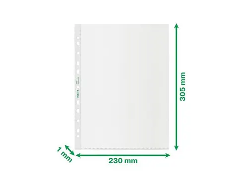 Showtas Leitz Recycle A4 11-gaats PP 0.10mm transparant