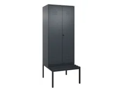 locker voor scheiding van kleding,HxBxD 2120x800x815mm,2vak