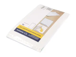 Luchtkussenenvelop Raadhuis 120x215mm B12 wit plakstrip krimp a 5 stuk - 4