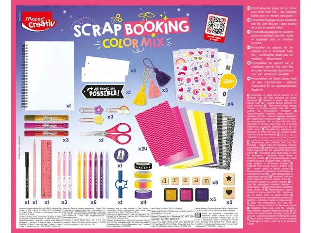 Scrapbookingset Maped Creativ Color Mix 70-delig