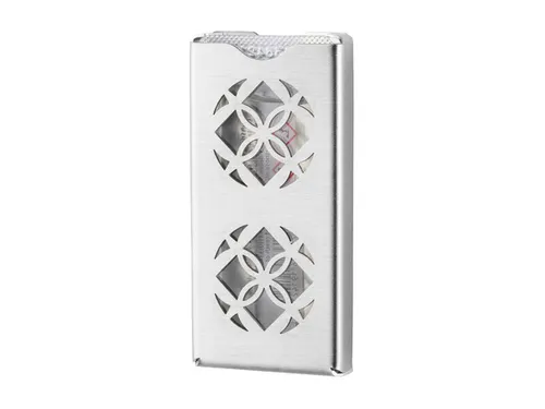 SmartNose luchtverfrisser dispenser RVS met uitgesneden bloemendesign