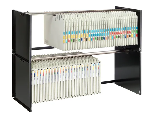 Hangmappenrek Jalema Lateraal Secolor stapelbaar 110cm zwart A4