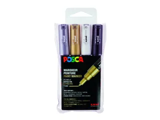 Verfstift Posca PC1MC Extra Fijne punt 0,7-1,0mm 4st assorti - 2