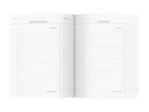 Kasboek Kangaro 165x210mm blauw 80 vel