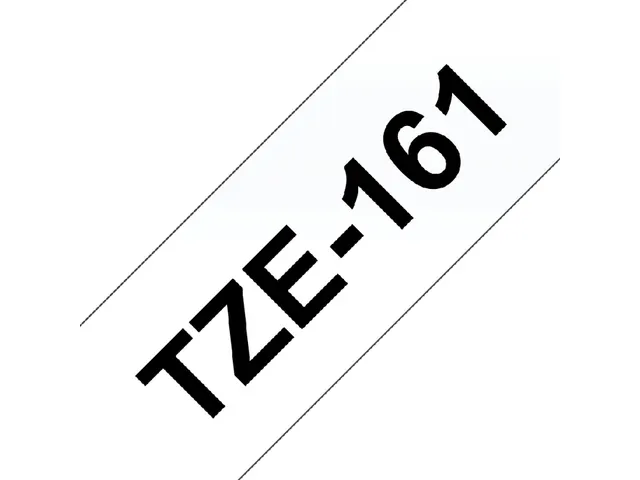 Ruban de lettrage Brother P-Touch TZe-161 standard 36mm noir sur trans