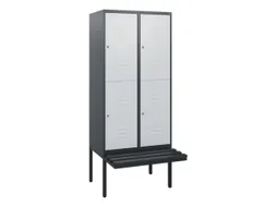 Dubbeldekse dekenkist,HxBxD 1950x800x815mm,2x2vak.,vak B 400mm