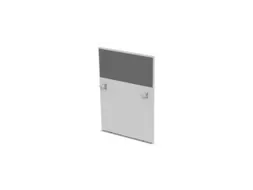 baliepaneel,v. bureau,aanbouw rechts,B 800mm,Bl-wit,BN8078-grijs