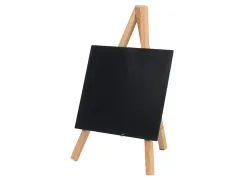 Securit Tafelkrijtbord Mini 3-poot Teak 24x15cm