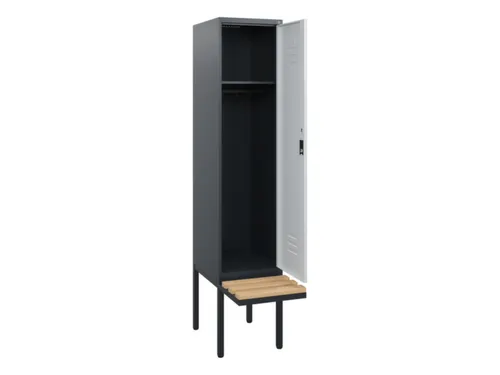 locker met bank,HxBxD 1950x400x815mm,1vak,vak B 400mm,cil.-slot